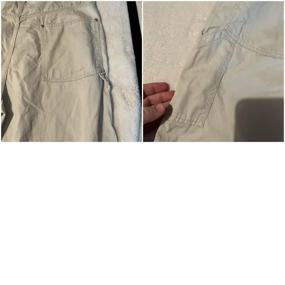 Levi's SilverTab Pants Mens Size 37 Beige Carpenter Khakis Relaxed 32 Inseam